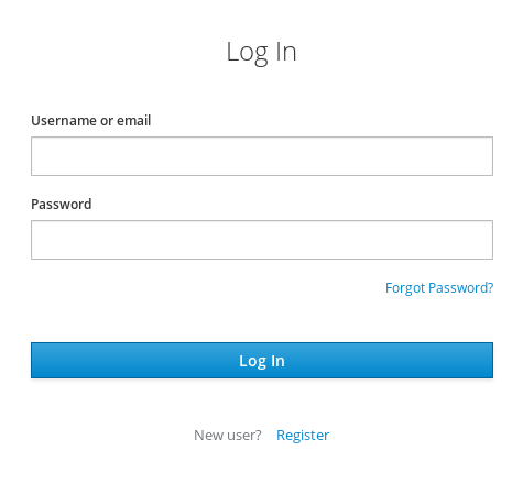 forgot password link