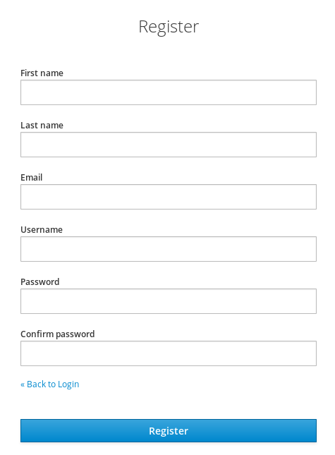 registration form