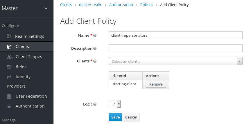 Client Policy Creation
