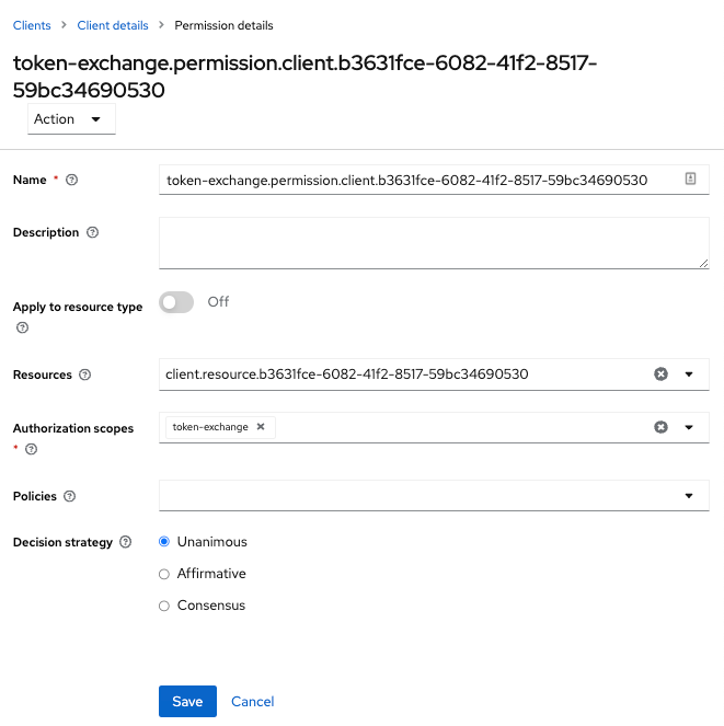 Target Client Exchange Permission Setup