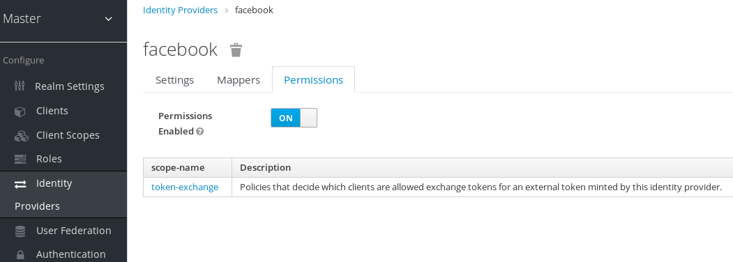 exchange idp permission set